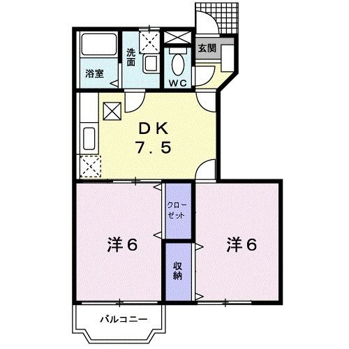 ブロッサム千千の間取り