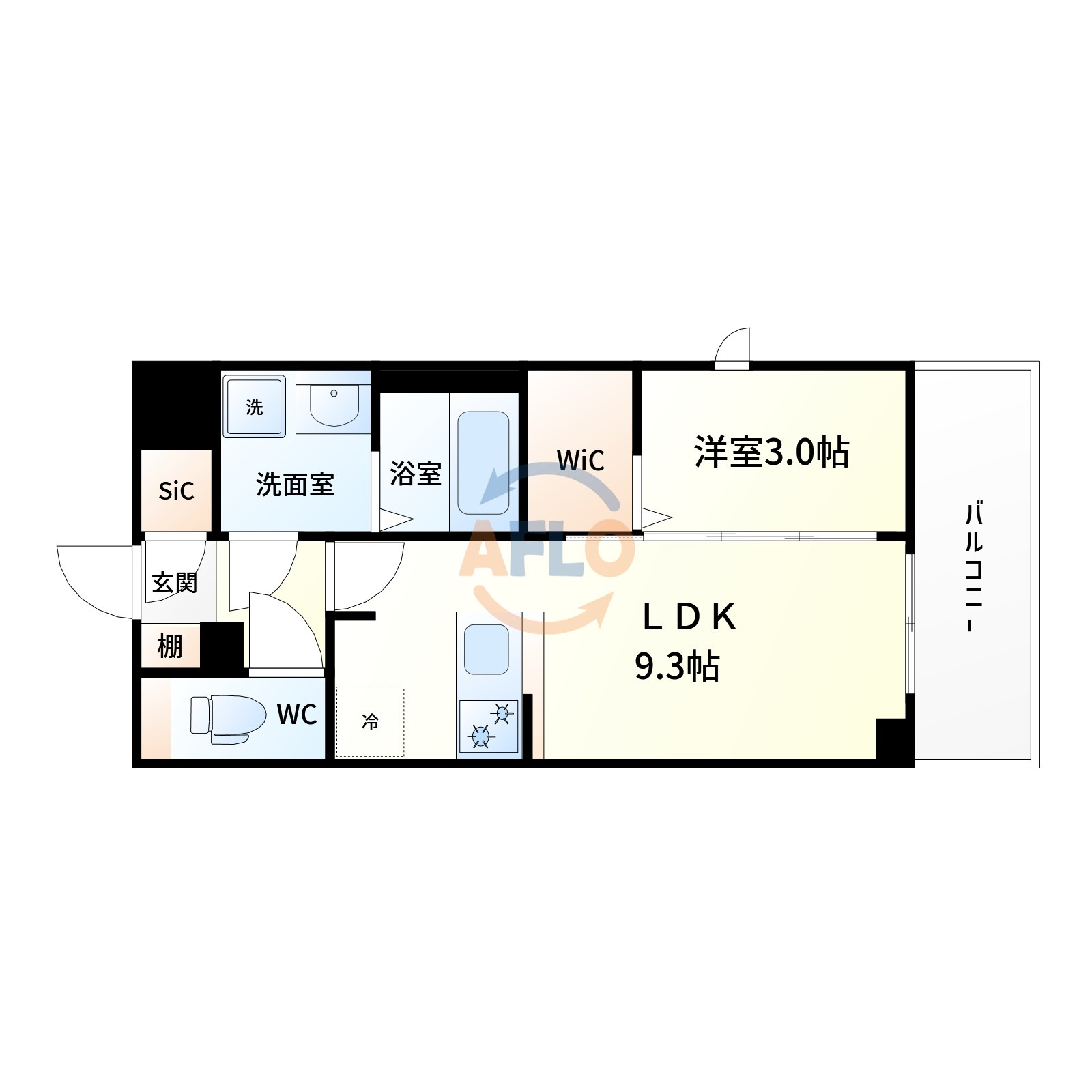 シーズンフラッツ新大阪SOUTHの間取り|間取り