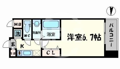 アドバンス上町台Ⅱクレイドルの間取り|アドバンス上町台Ⅱクレイドル　間取り