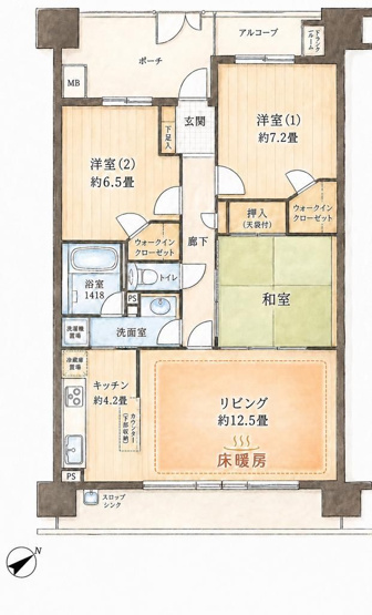 【間取り】 | ルネサンス　プレミアム・サイト | 現況と異なる場合は現況優先とさせていただきます