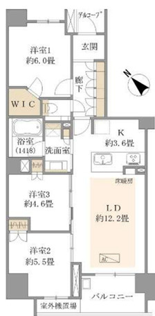 プラウド荻窪五丁目の間取り