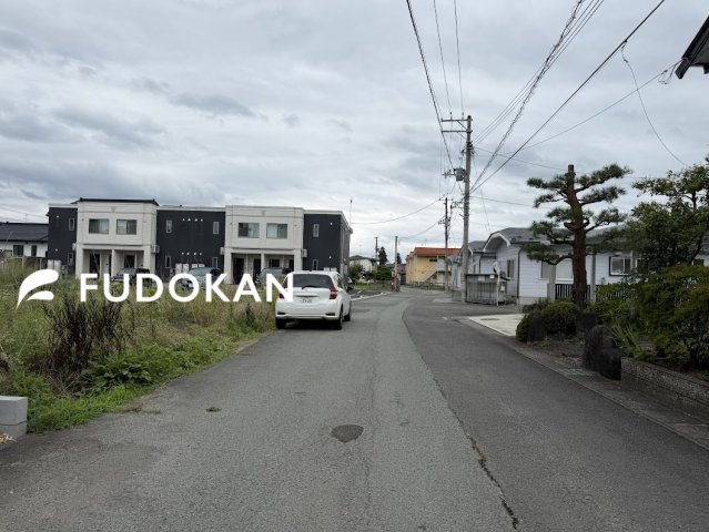 天童市久野本【新築建売】1号棟の前面道路含む現地写真|前面道路になります。