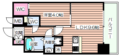 【間取り】 | プレサンス立売堀アーバンスタイル