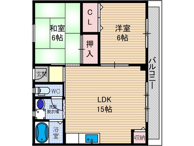 【間取り】 | 摂津シティフラッツ