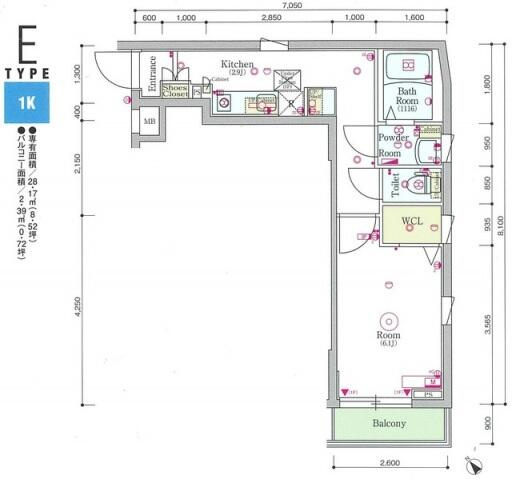 【間取り】 | スカイコートパレス蒲田Ⅱ | 間取図