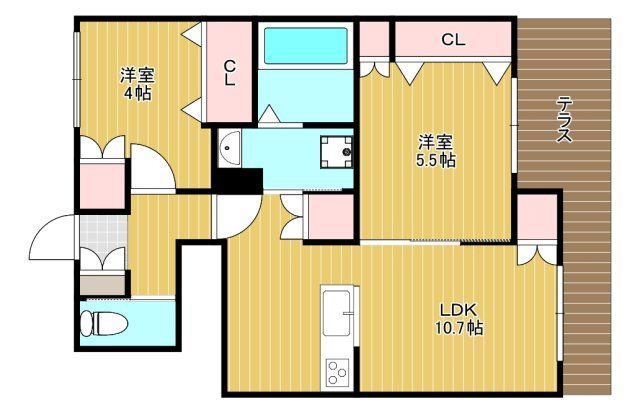 ルポンドペルルの間取り