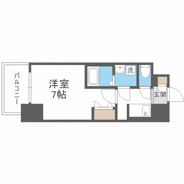 RESIDENCE福島玉川Deuxの間取り