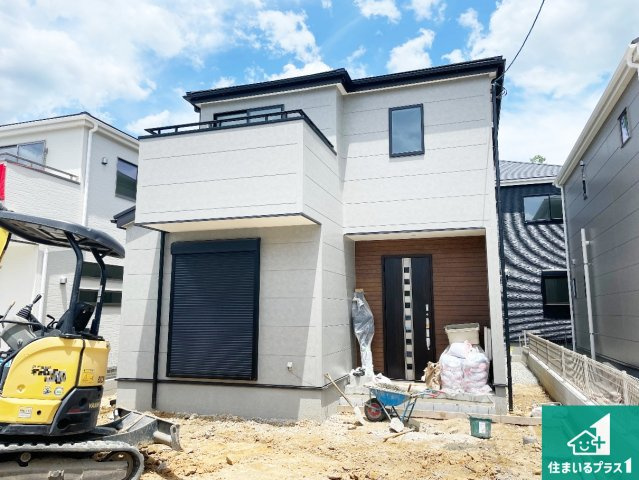 神戸市北区西山　第1期・第2期　新築一戸建ての外観|周辺は落ち着いた街並みの住宅地！子育てがしやすい住環境です！まだ未完成ですが、現地でしかわからない事もございます。是非一度ご覧ください。