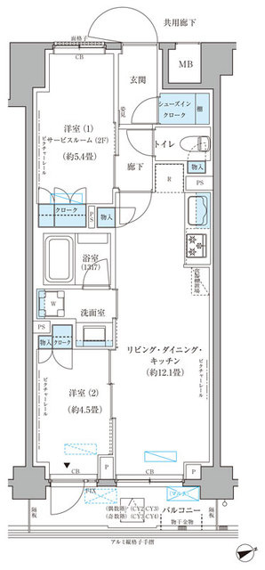 パークアクシス文京本郷の間取り