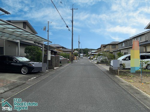岩倉長谷町 土地の前面道路含む現地写真
