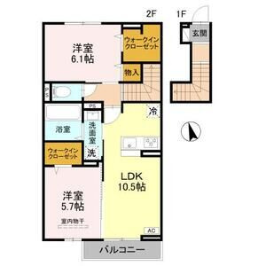 D-ROOM江井島の間取り