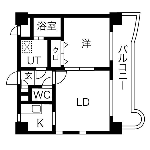 ビエラコート大橋の間取り