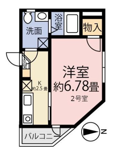 シース亀有の間取り
