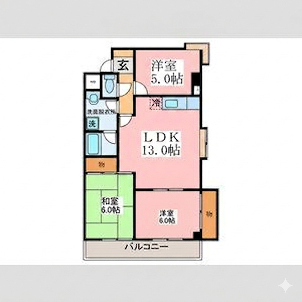 中マンションの間取り