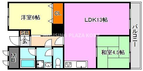 潮見台マンションの間取り