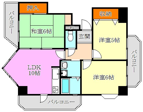 ル・パレ須磨の間取り