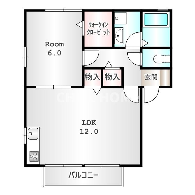 ヴィラ南雲　Ａ/Ｂの間取り|当社、チルホームのHPもご覧ください(^^)/物件情報多数♪