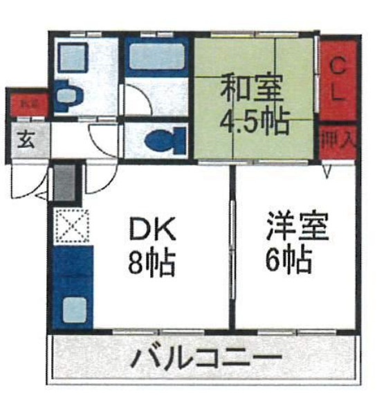 マンション　神戸市東灘区住吉南町の間取り