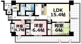 【間取り】 | ヴィジョーレ瀬田