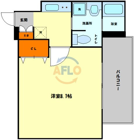 プレサンス大阪城公園ファーストシートの間取り