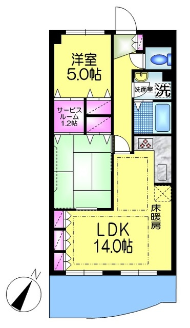 カンパーニャの間取り|★リビング床暖房付き★