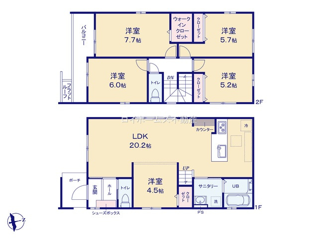 【間取り】 | 名古屋市南区楠町50-13『仲介料無料』新築戸建て | 3号棟