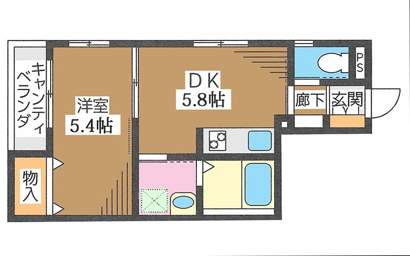 オルテンシアの間取り|間取りです。