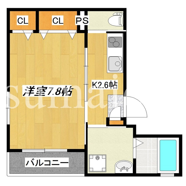 Village Printemps Koiwaの間取り|北東向きです