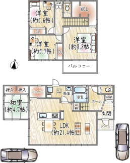 【間取り】 | 白金3丁目