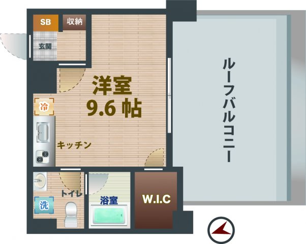 【間取り】 | 鷺宮第五ローヤル | 1Rのお部屋です。