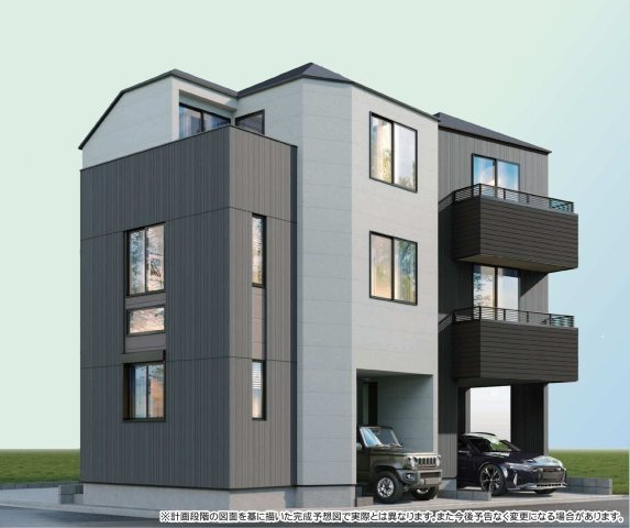 【横浜市鶴見区仲通3丁目75-18全3棟新築戸建て】★仲介手数料無料★（入船小学校・寛政中学校）