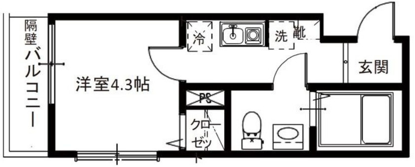 メルディア北綾瀬Ⅱの間取り