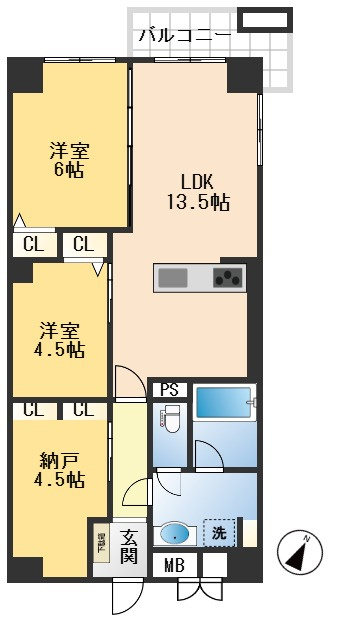 桃山台レックスマンションの間取り