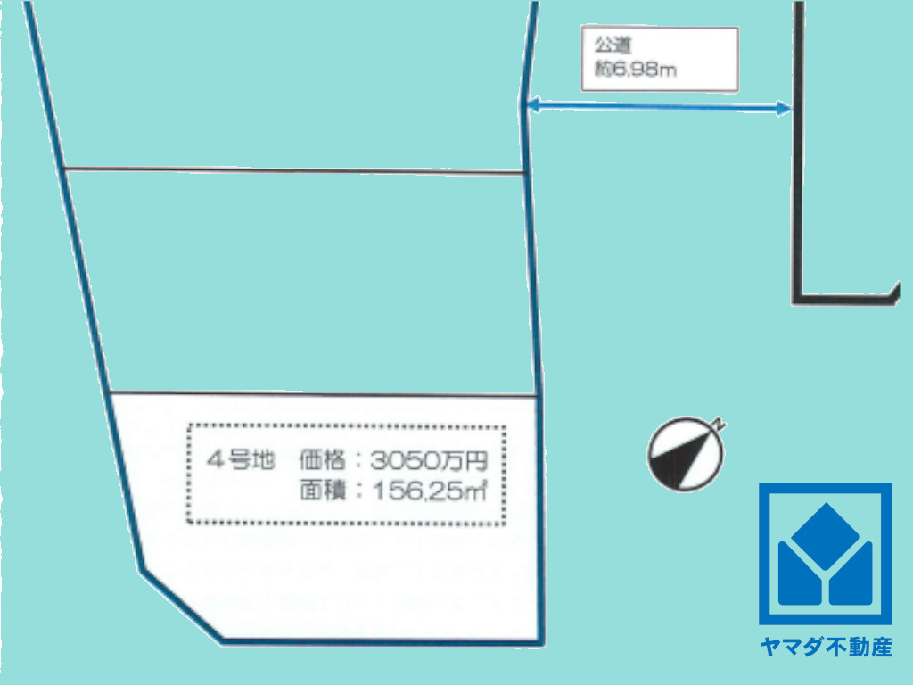 伏見区深草谷口町　4号地の土地図