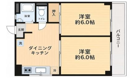 墨田区江東橋４丁目の賃貸マンションの間取り