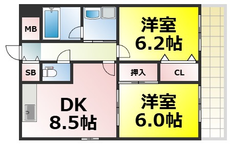 【間取り】 | イルプリモ桜川 仲介手数料無料