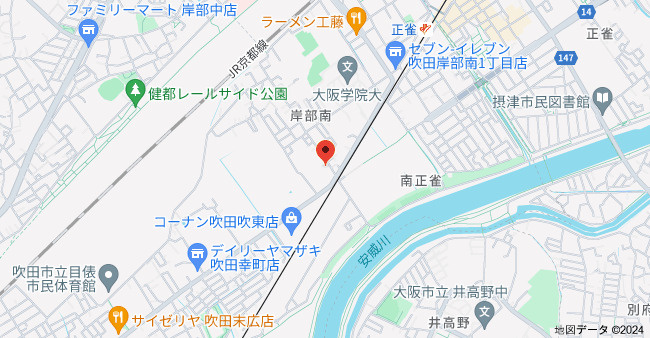 ミストラル岸部南の地図