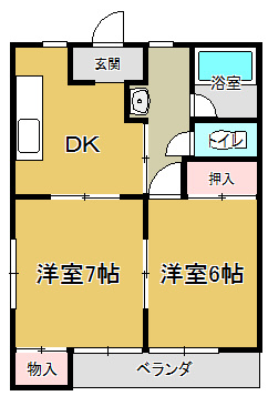 ハイツアローザの間取り