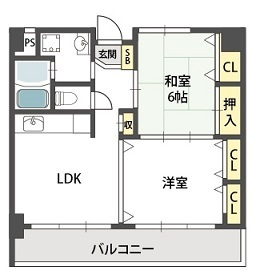 グローリーヨシダの間取り|グローリーヨシダ　間取り