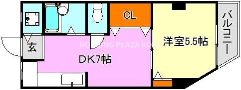 離宮前グリーンハイツの間取り