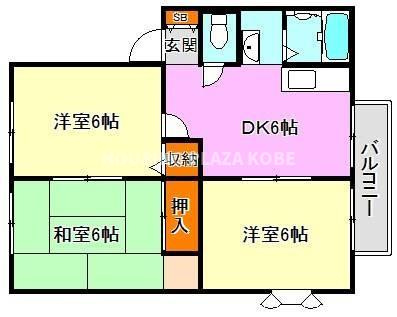 サンビレッジ須磨の間取り
