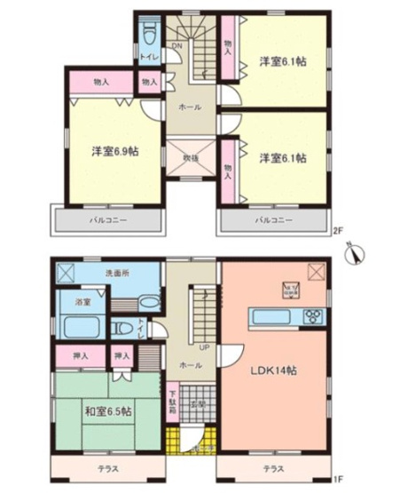 【間取り】 | 佐倉市井野　中古戸建て | 間取り図