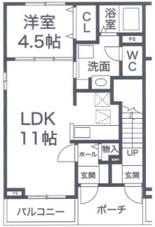 名谷ハイツの間取り
