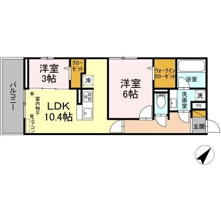 Stella 東平賀の間取り