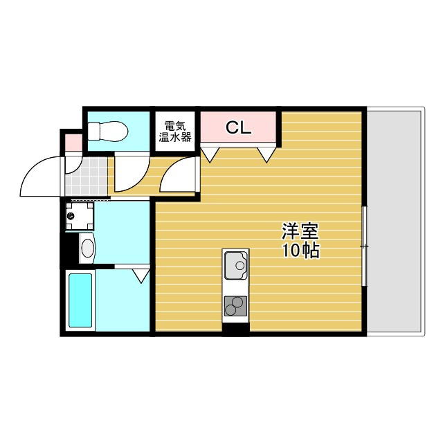 豊中市服部西町２丁目のハイツの間取り