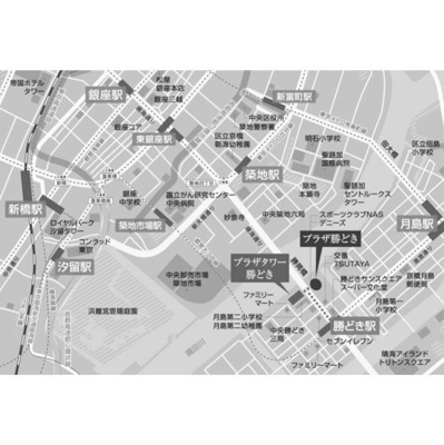 【地図】 | プラザタワー勝どき