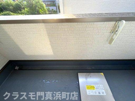 クリエオーレ郡津Ⅰのバルコニー