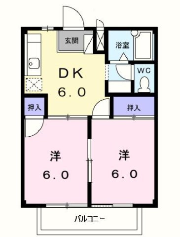 コーポラスカンナの間取り