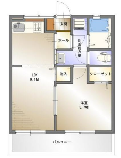大谷マンションの間取り