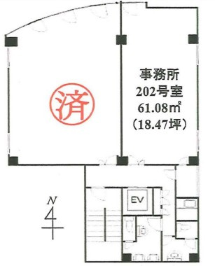 東天満ビルの間取り